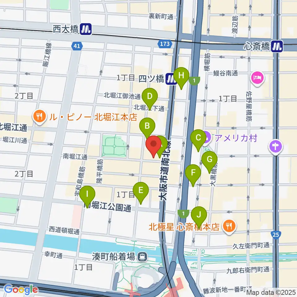 FLAKE RECORDS周辺のコンビニエンスストア一覧地図