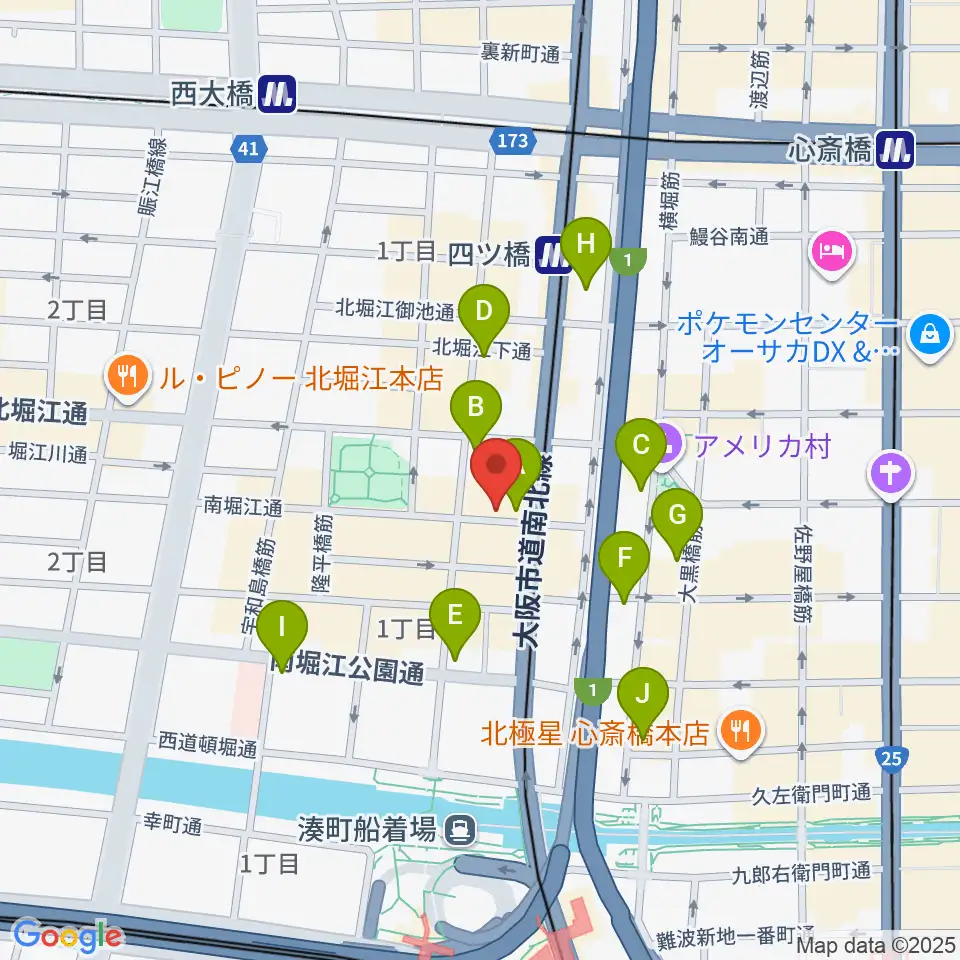 FLAKE RECORDS周辺のコンビニエンスストア一覧地図