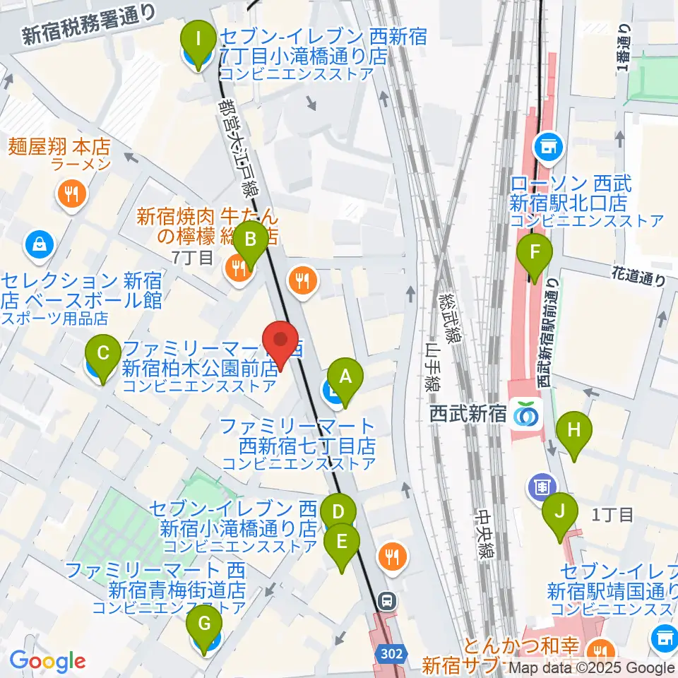 レッドリングレコード周辺のコンビニエンスストア一覧地図