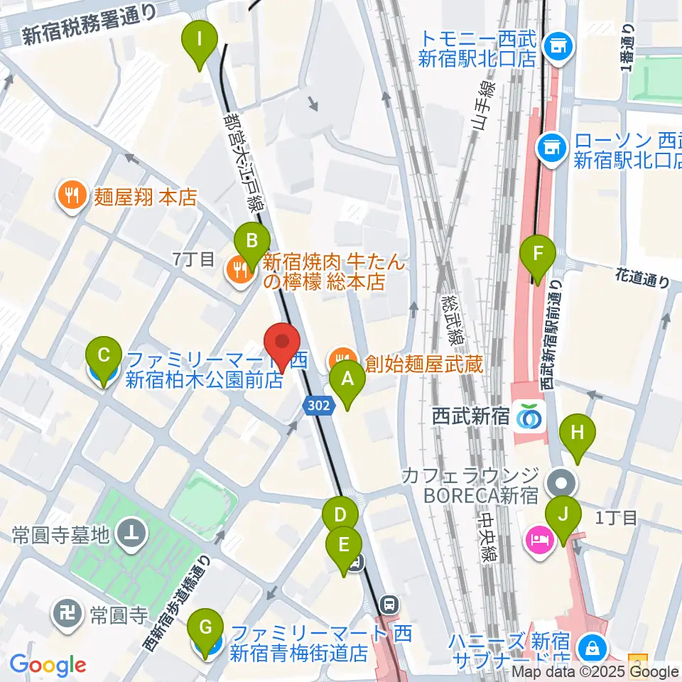 レッドリングレコード周辺のコンビニエンスストア一覧地図