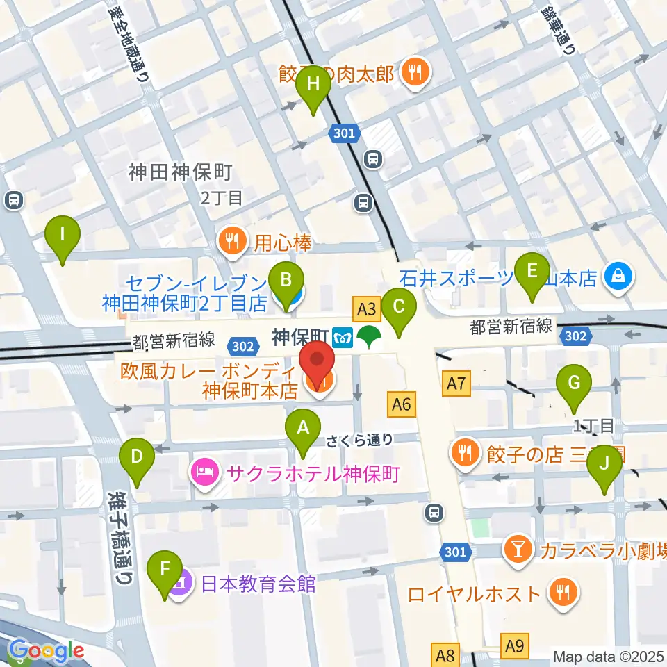 富士レコード社周辺のコンビニエンスストア一覧地図