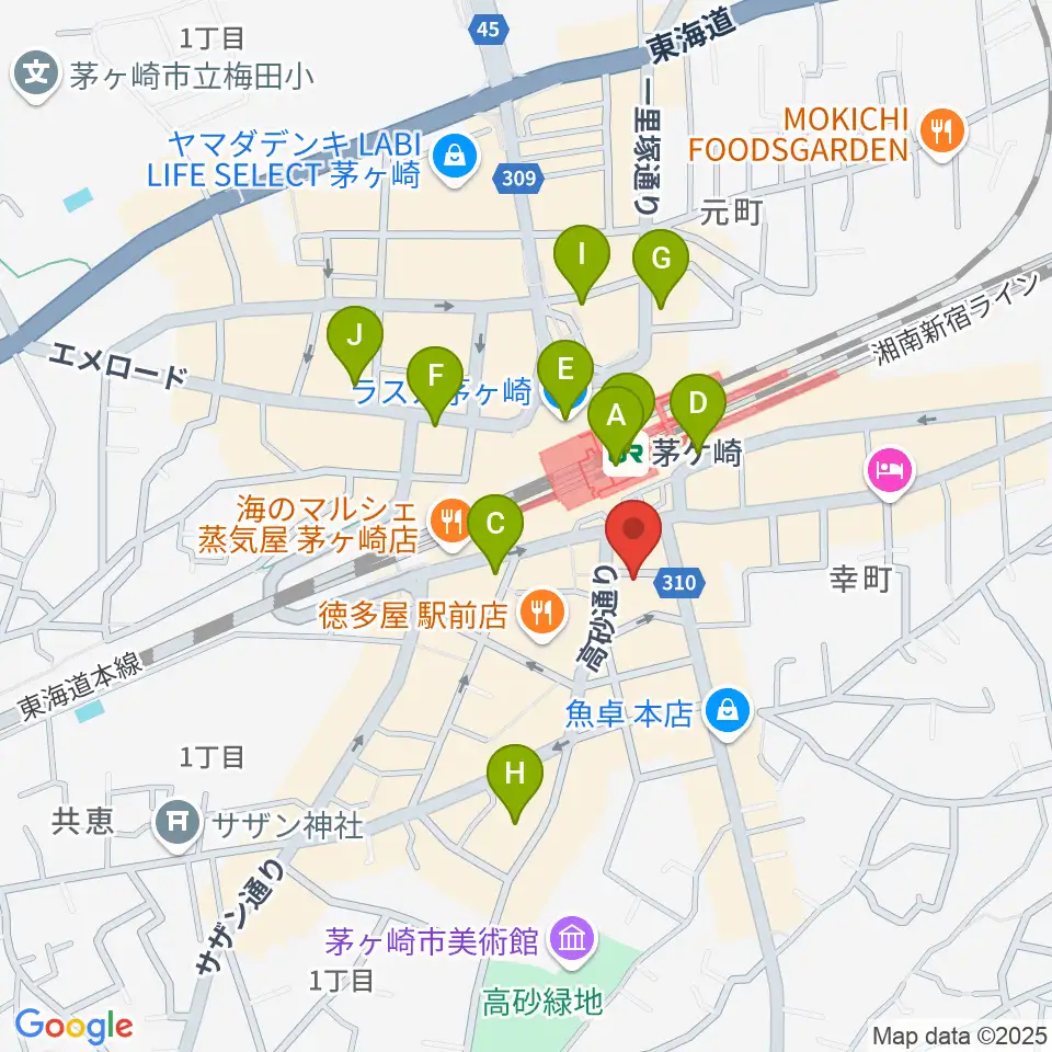 LUSH LIFE周辺のコンビニエンスストア一覧地図