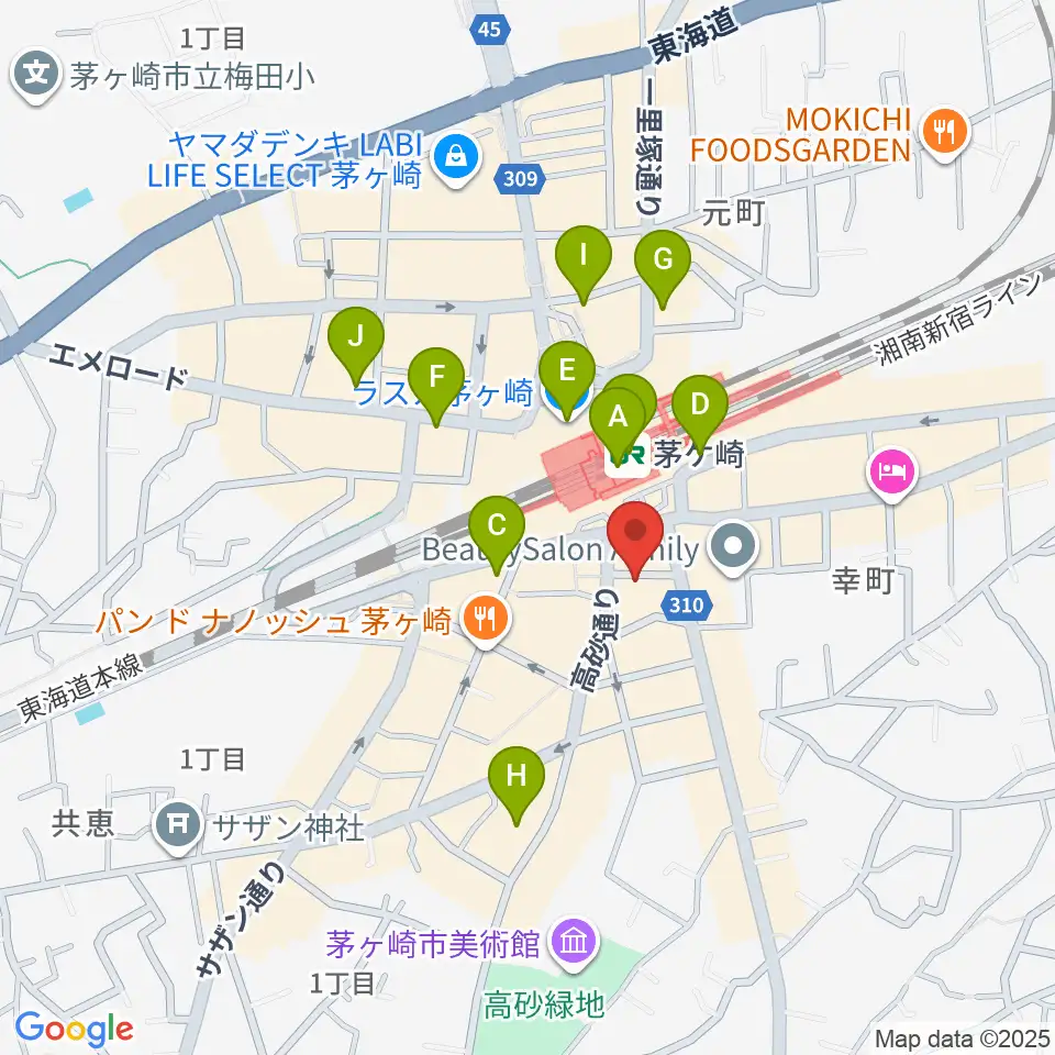 LUSH LIFE周辺のコンビニエンスストア一覧地図