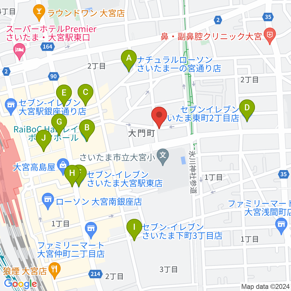 レコード屋グリグリ周辺のコンビニエンスストア一覧地図