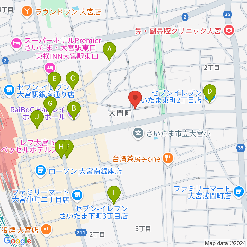 レコード屋グリグリ周辺のコンビニエンスストア一覧地図