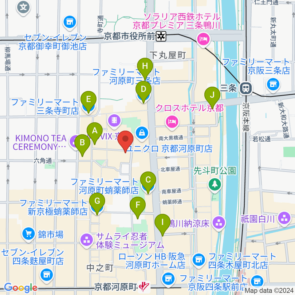 トラドラレコード周辺のコンビニエンスストア一覧地図