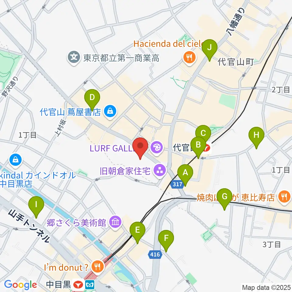 ヒルサイドプラザホール周辺のコンビニエンスストア一覧地図