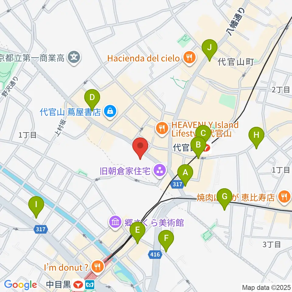 ヒルサイドプラザホール周辺のコンビニエンスストア一覧地図