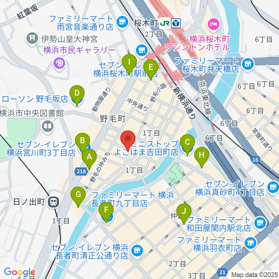 Cabaret Café うっふ周辺のコンビニエンスストア一覧地図