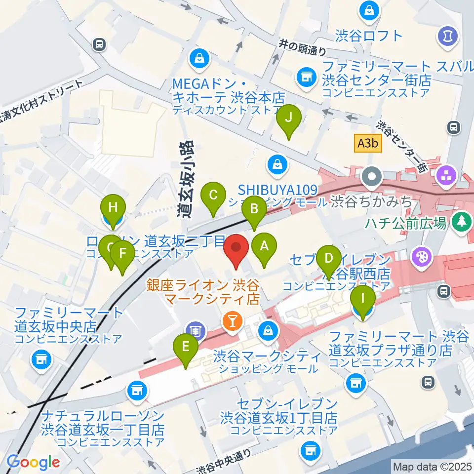 Lighthouse Records周辺のコンビニエンスストア一覧地図