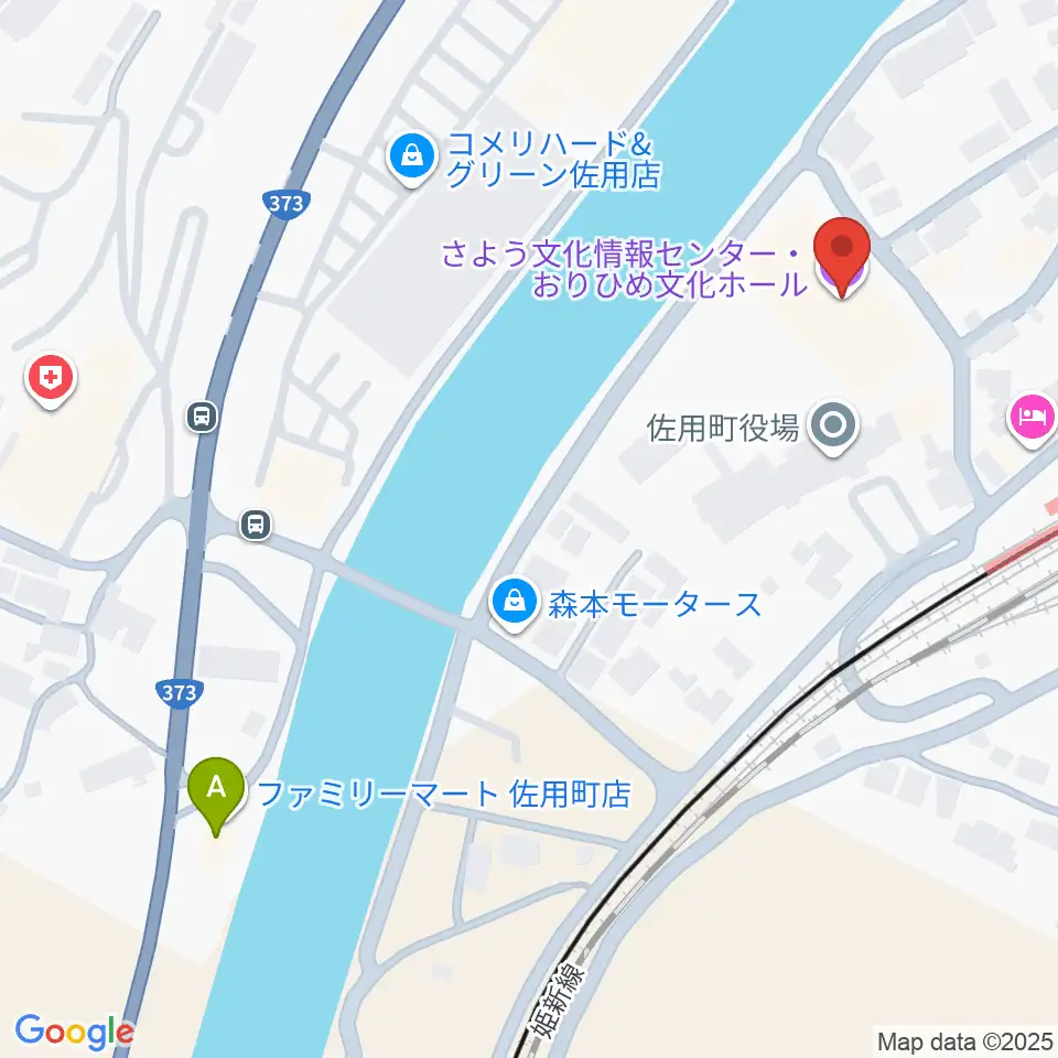 さよう文化情報センター おりひめ文化ホール周辺のコンビニエンスストア一覧地図