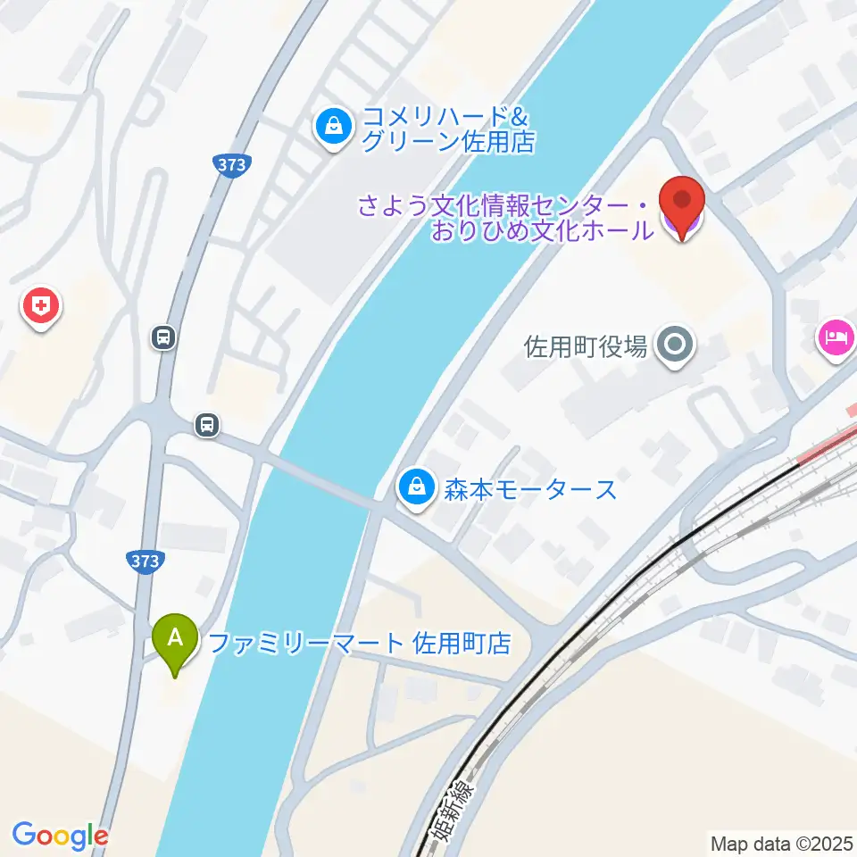 さよう文化情報センター おりひめ文化ホール周辺のコンビニエンスストア一覧地図