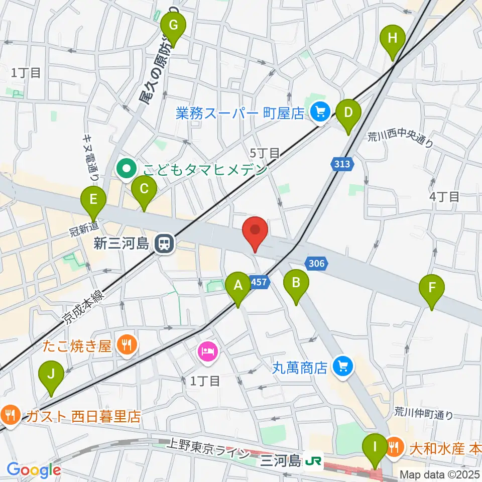キーノート・シアター周辺のコンビニエンスストア一覧地図