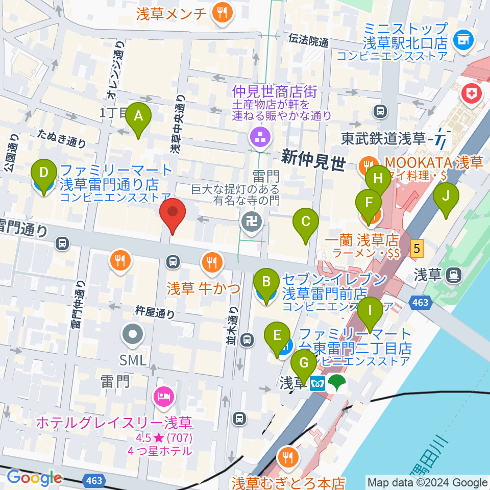 音のヨーロー堂周辺のコンビニエンスストア一覧地図