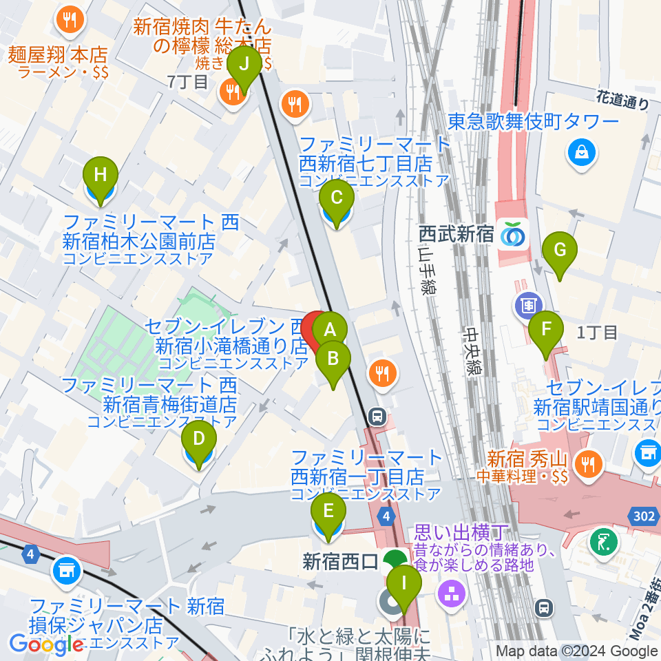 ビートコレクターズ周辺のコンビニエンスストア一覧地図