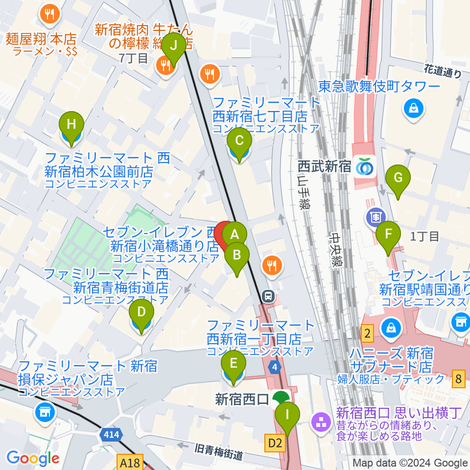 ビートコレクターズ周辺のコンビニエンスストア一覧地図