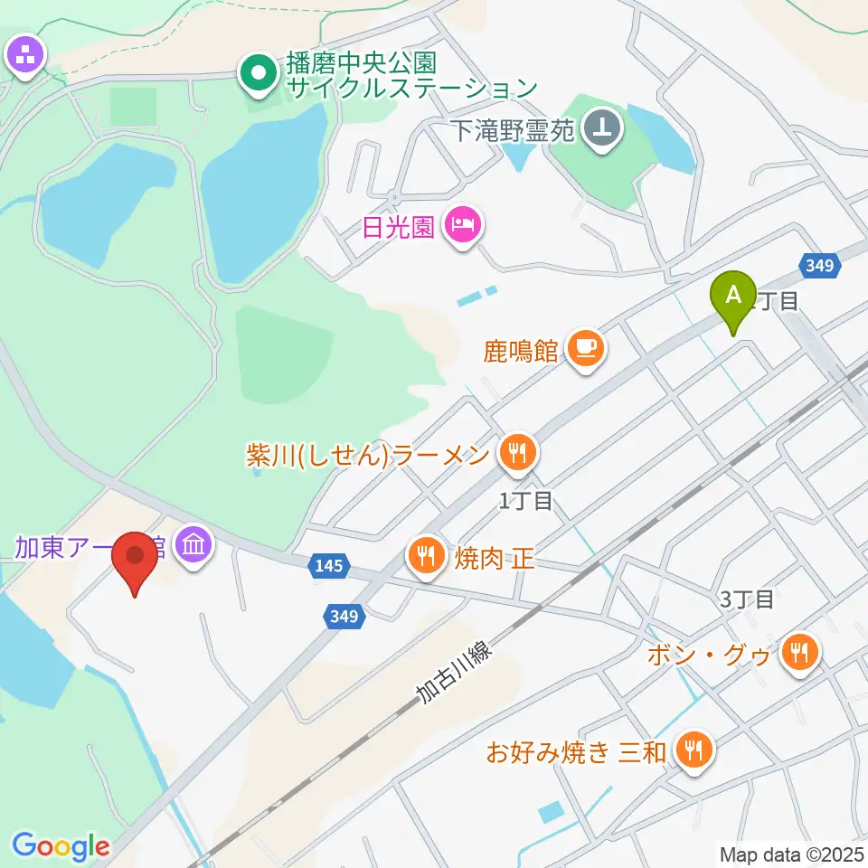 加東市地域交流センター周辺のコンビニエンスストア一覧地図