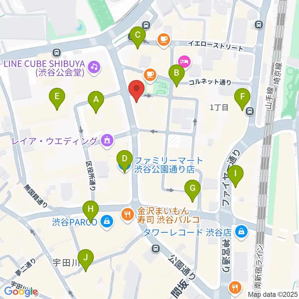 エル・スール・レコーズ周辺のコンビニエンスストア一覧地図