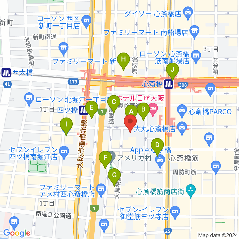 VINYL CHAMBER周辺のコンビニエンスストア一覧地図