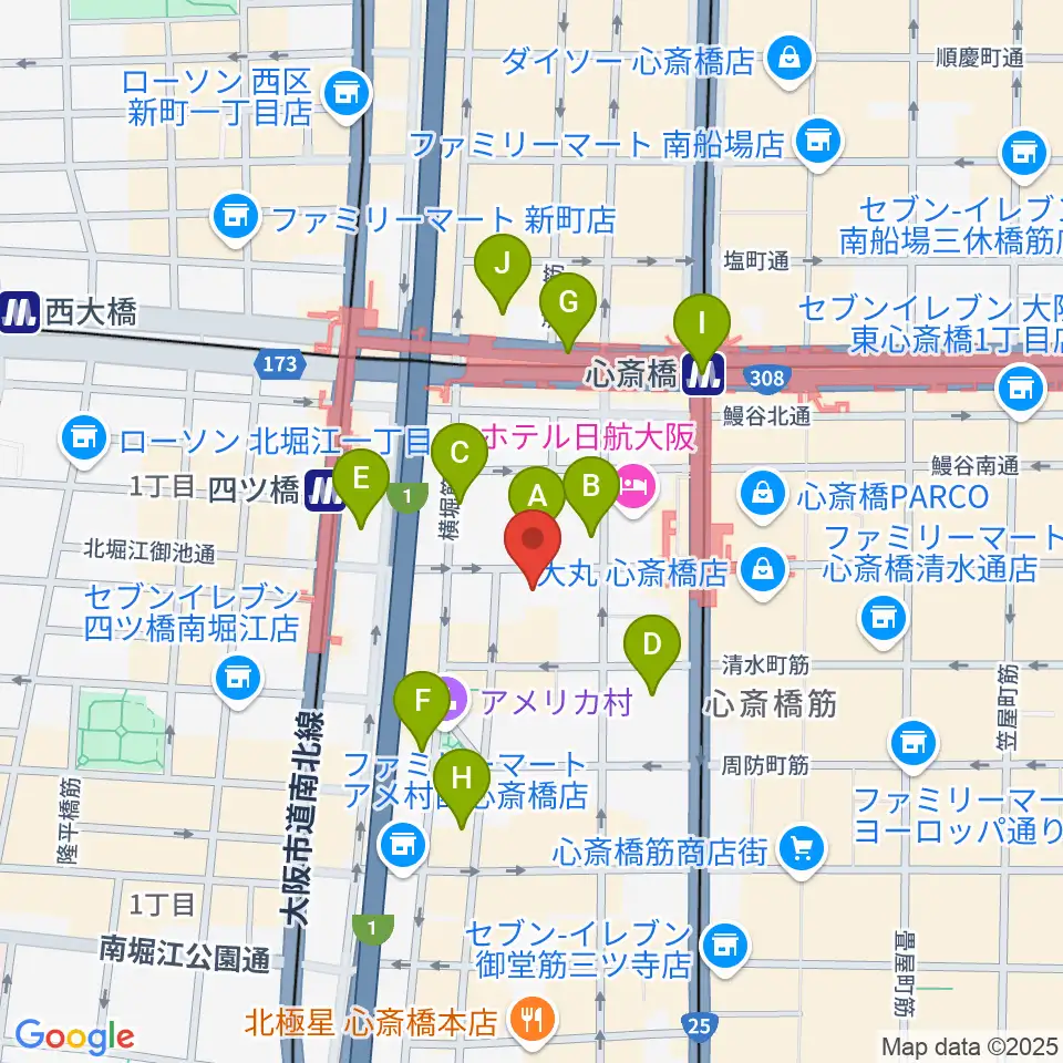 VINYL CHAMBER周辺のコンビニエンスストア一覧地図
