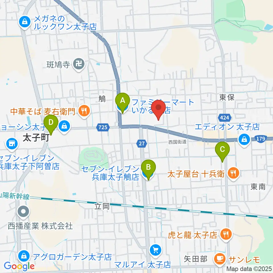 丸尾建築あすかホール周辺のコンビニエンスストア一覧地図