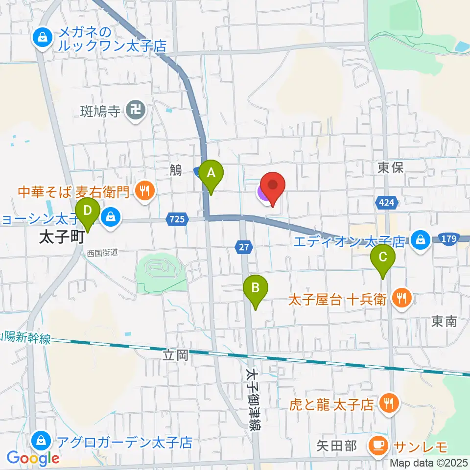 丸尾建築あすかホール周辺のコンビニエンスストア一覧地図
