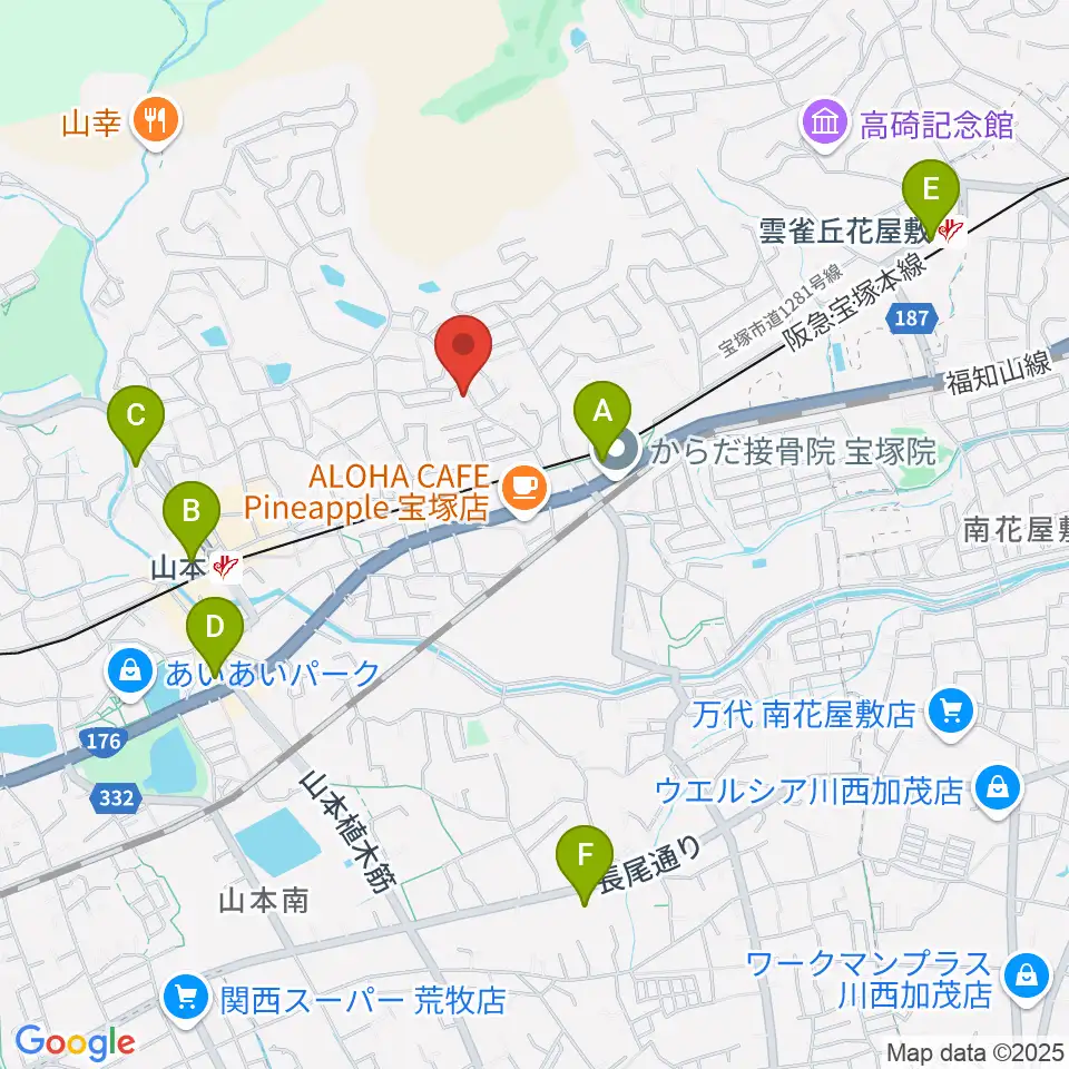 ヴァイオリン教室ゆみこせんせい周辺のコンビニエンスストア一覧地図