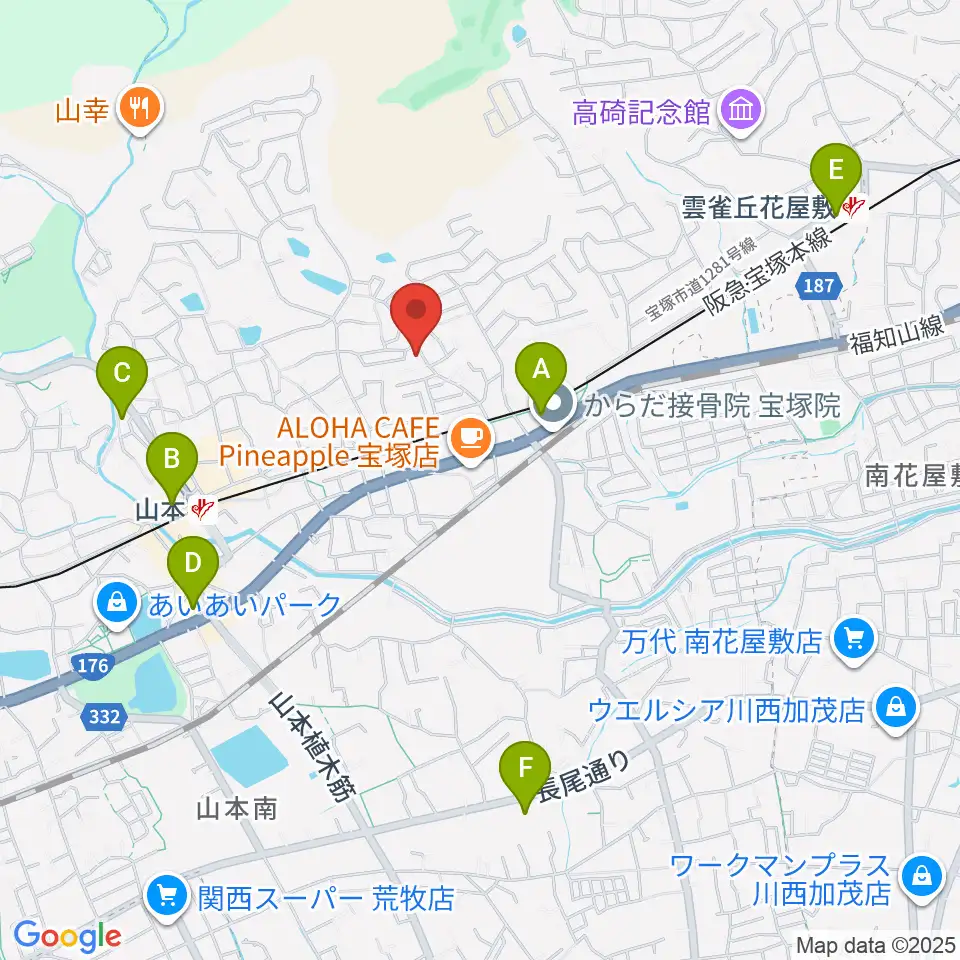 ヴァイオリン教室ゆみこせんせい周辺のコンビニエンスストア一覧地図