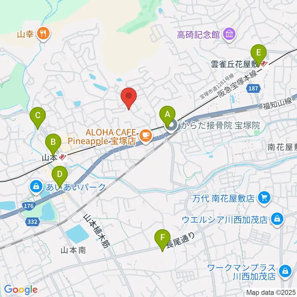 ヴァイオリン教室ゆみこせんせい周辺のコンビニエンスストア一覧地図
