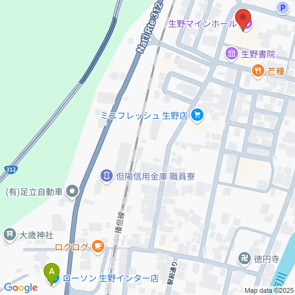 生野マインホール周辺のコンビニエンスストア一覧地図
