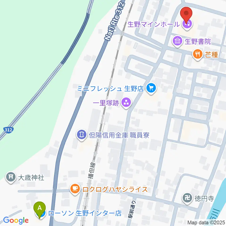 生野マインホール周辺のコンビニエンスストア一覧地図