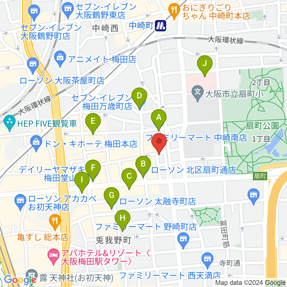 スマイルレコード周辺のコンビニエンスストア一覧地図