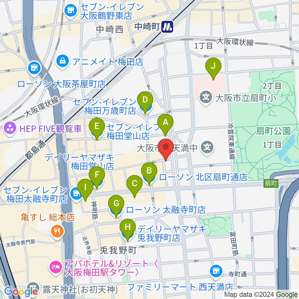 スマイルレコード周辺のコンビニエンスストア一覧地図