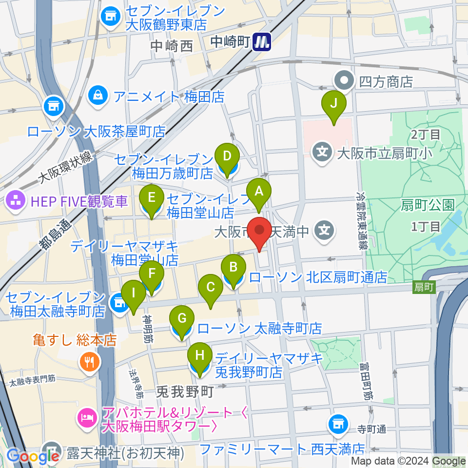 スマイルレコード周辺のコンビニエンスストア一覧地図