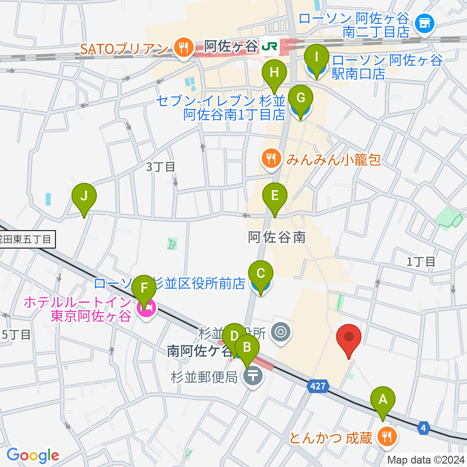 LAST GUITAR（ラストギター）周辺のコンビニエンスストア一覧地図