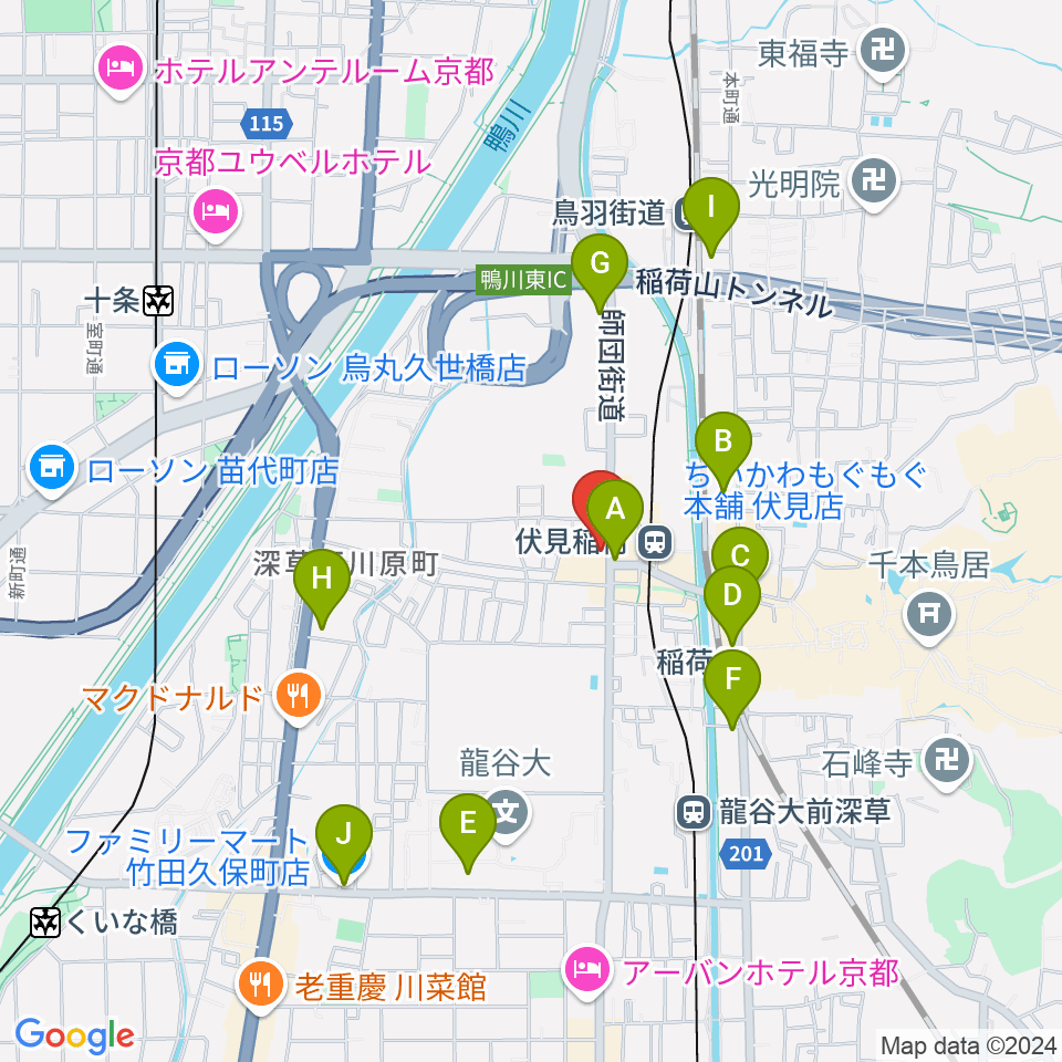 アンソニアカフェ周辺のコンビニエンスストア一覧地図