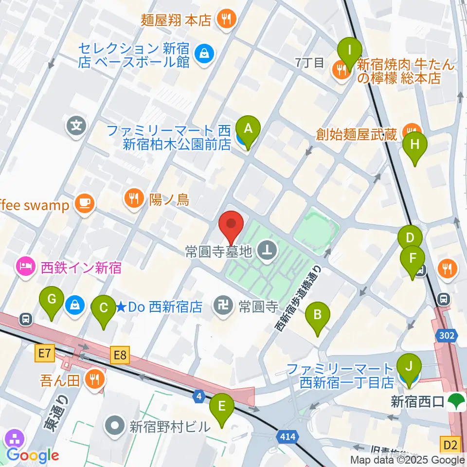 ダブストアレコードマート周辺のコンビニエンスストア一覧地図