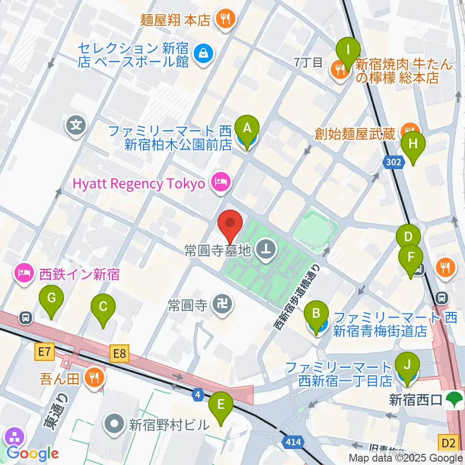 ダブストアレコードマート周辺のコンビニエンスストア一覧地図