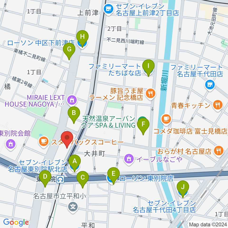 ローズマリーハート周辺のコンビニエンスストア一覧地図