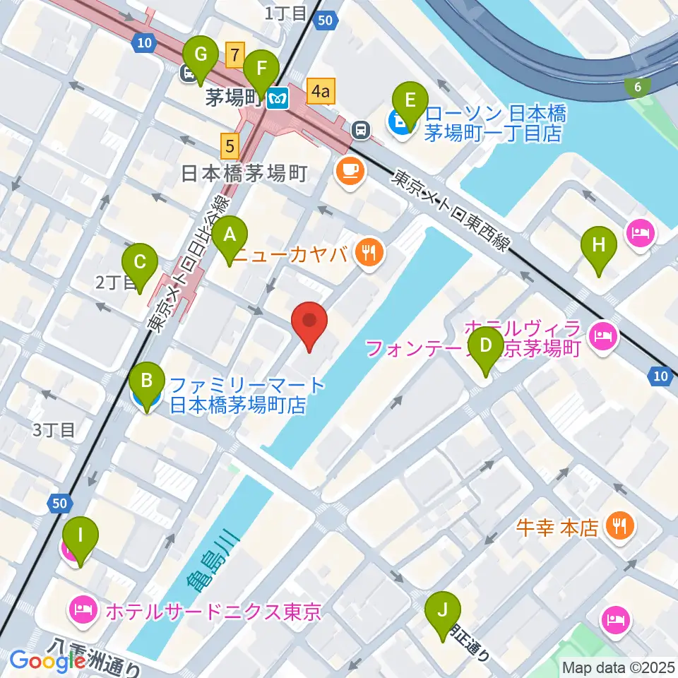グランドギャラリー東京周辺のコンビニエンスストア一覧地図