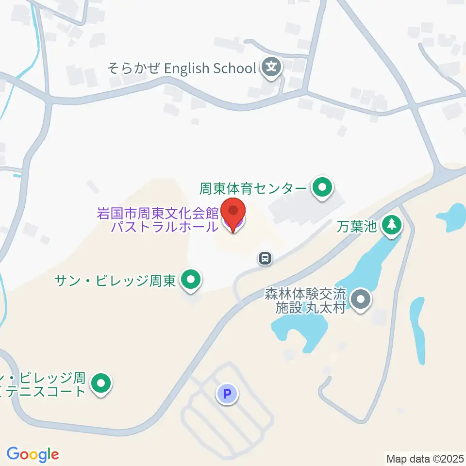 パストラルホール 岩国市周東文化会館周辺のコンビニエンスストア一覧地図