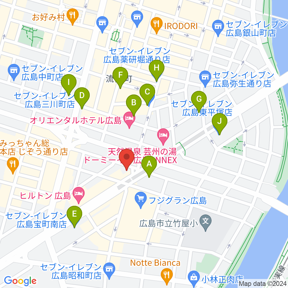 音魂周辺のコンビニエンスストア一覧地図