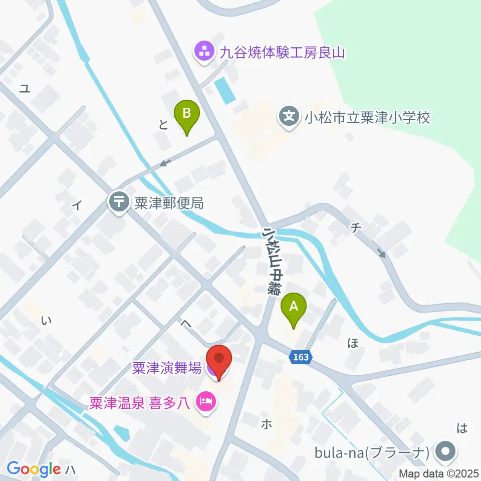 粟津演舞場周辺のコンビニエンスストア一覧地図