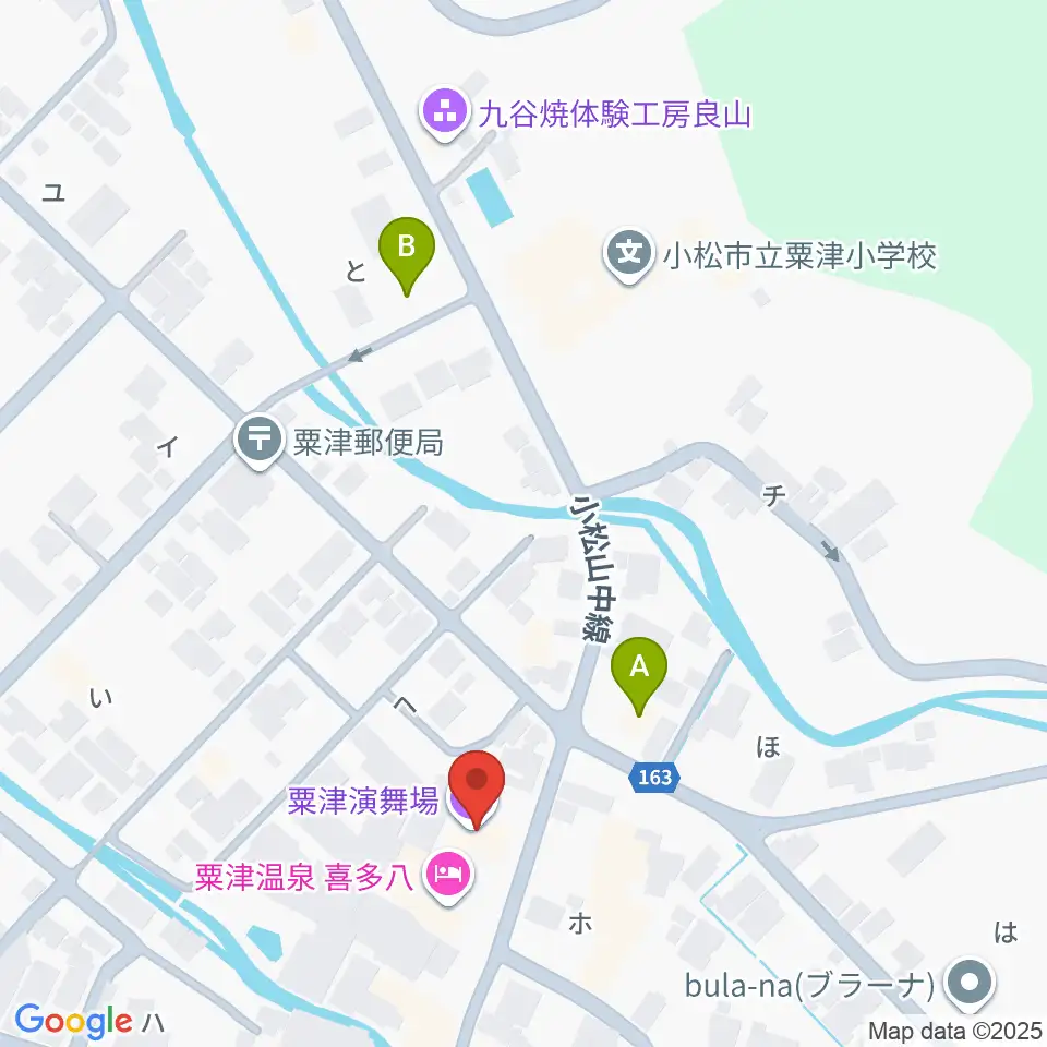 粟津演舞場周辺のコンビニエンスストア一覧地図