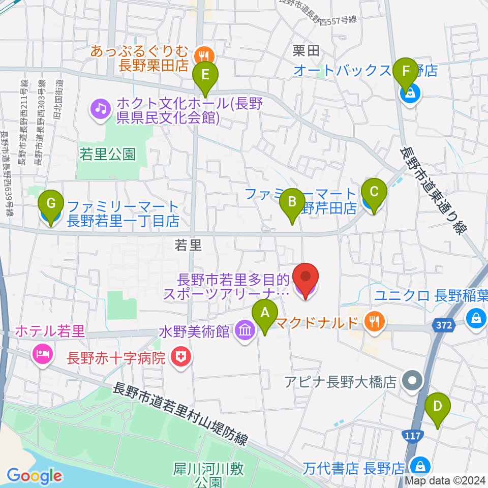 ビッグハット周辺のコンビニエンスストア一覧地図