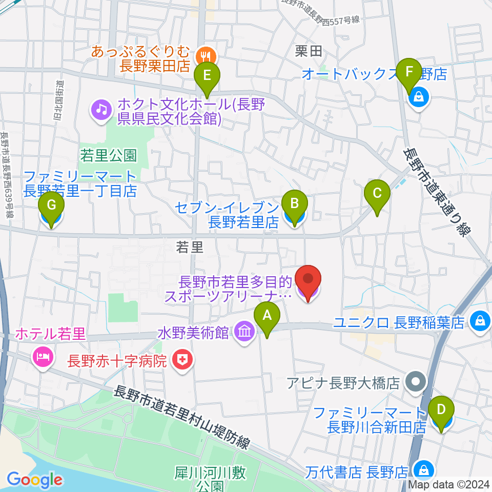 ビッグハット周辺のコンビニエンスストア一覧地図