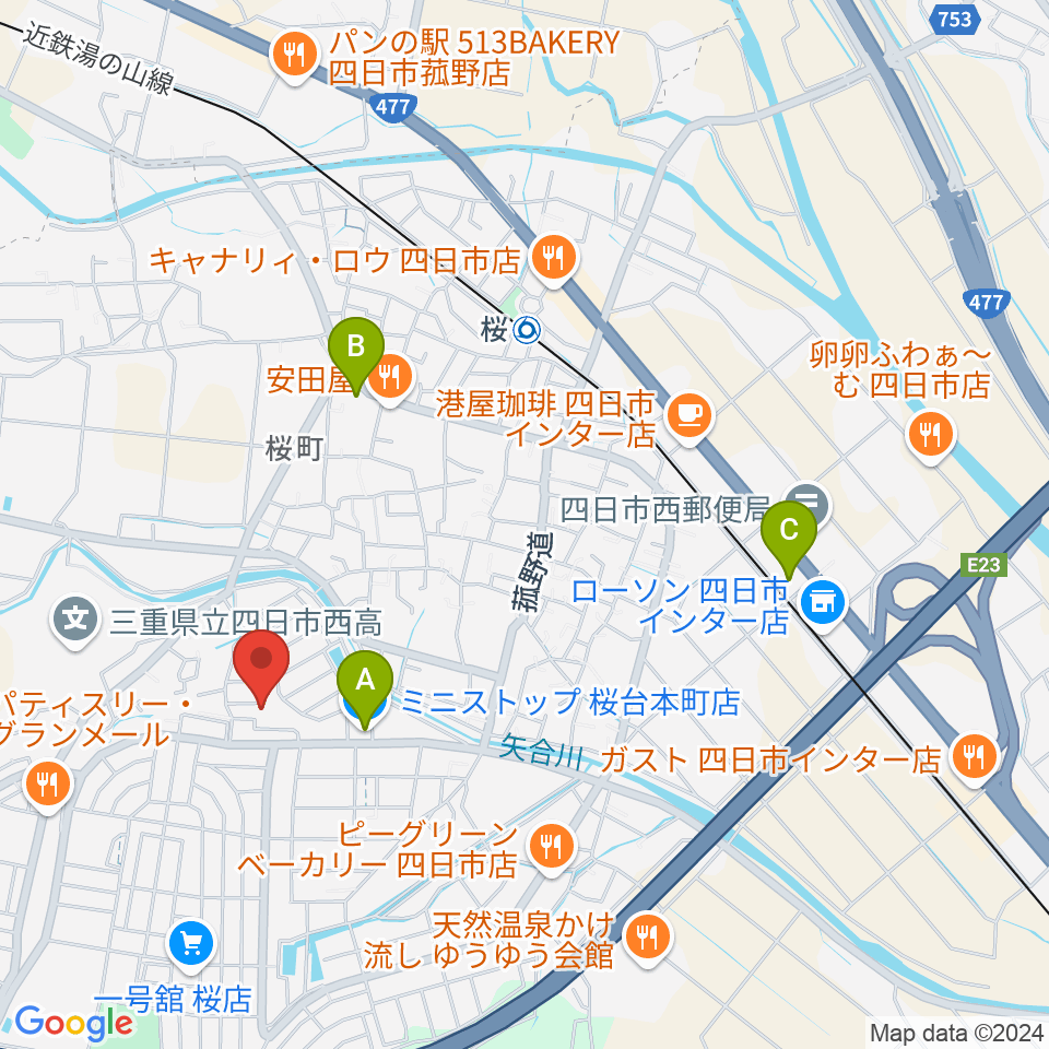 STUDIO LIFE周辺のコンビニエンスストア一覧地図