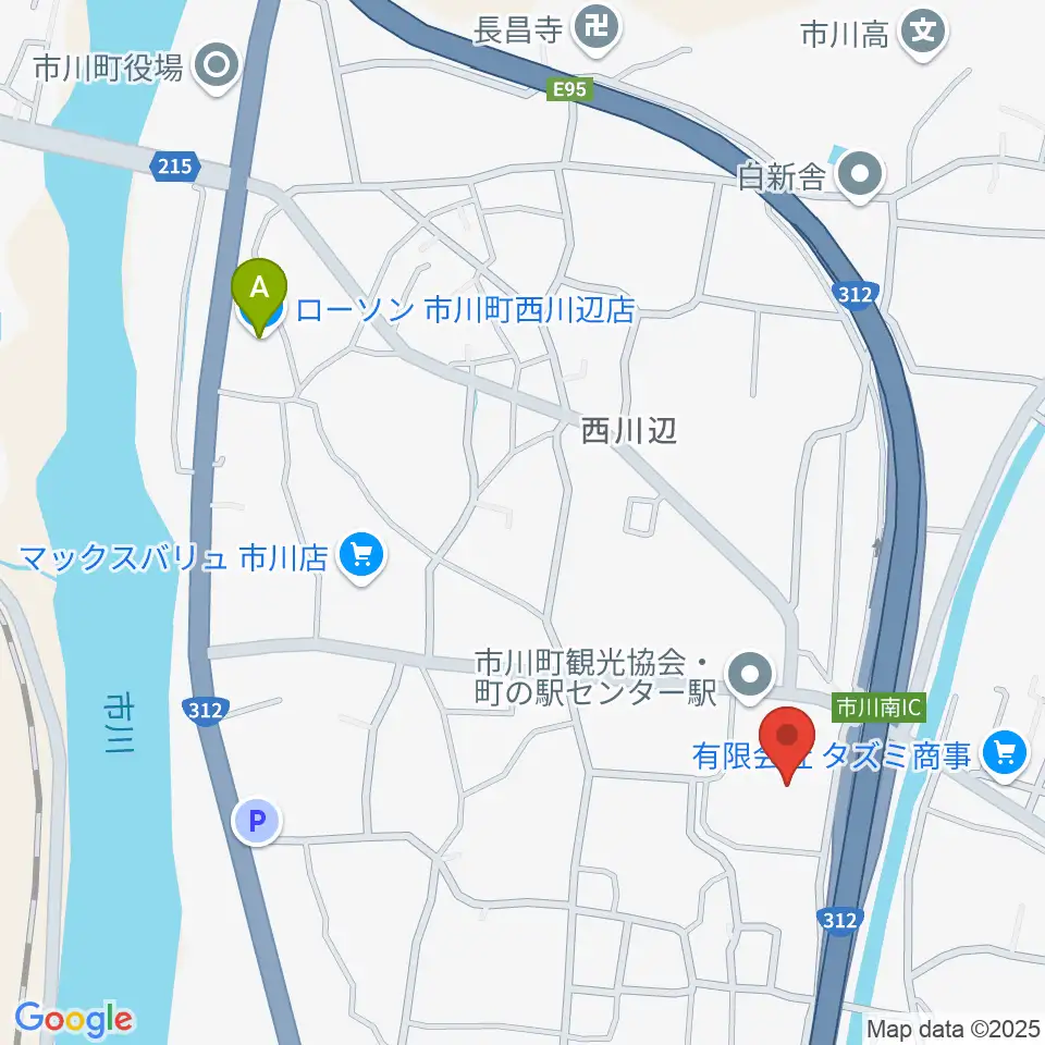 市川町文化センターひまわりホール周辺のコンビニエンスストア一覧地図
