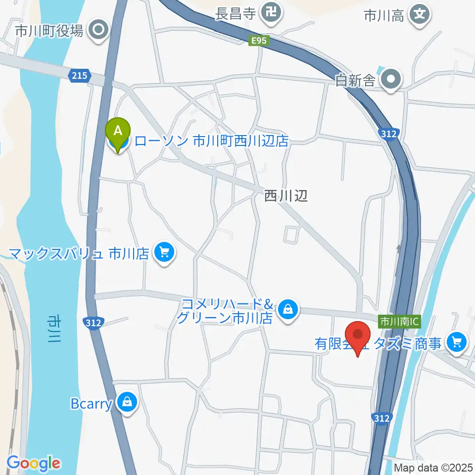 市川町文化センターひまわりホール周辺のコンビニエンスストア一覧地図