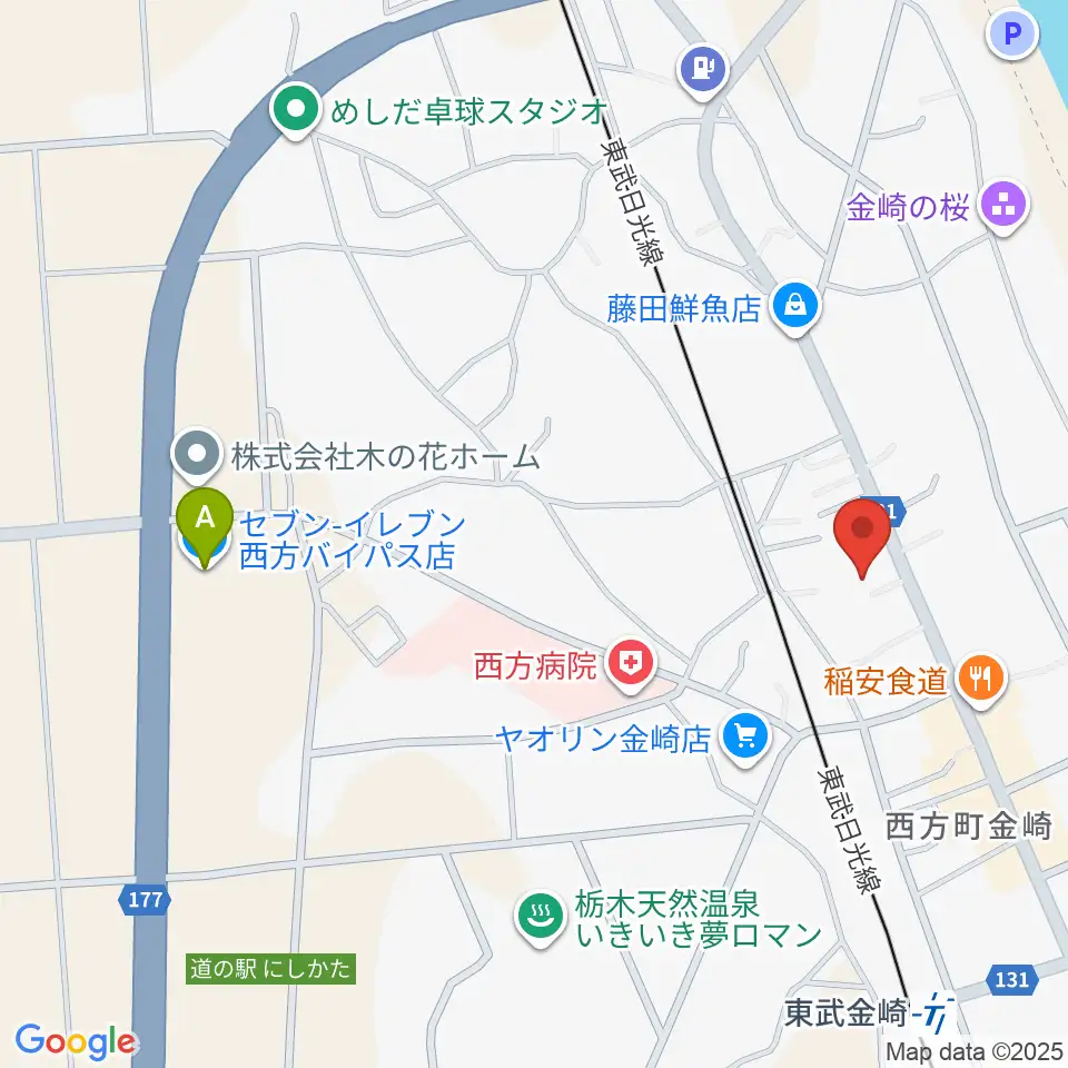 西方音楽館周辺のコンビニエンスストア一覧地図